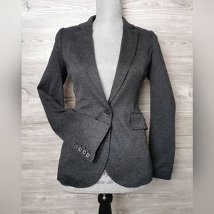 SIZE 0 (XS) ARITZIA TALULA, Soft Dark Grey Blazer Jacket EUC B44